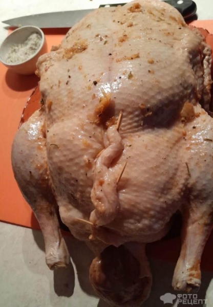 Рецепт: Утка в рукаве с яблоками - По-домашнему Рецепт: Утка в рукаве с яблоками - По-домашнему