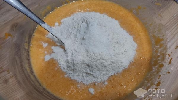 Рецепт: Вафли тыквенные - со сметаной Рецепт: Вафли тыквенные - со сметаной