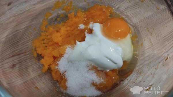 Рецепт: Вафли тыквенные - со сметаной Рецепт: Вафли тыквенные - со сметаной