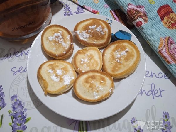 Рецепт: Ванильные оладьи - пышные на молоке Рецепт: Ванильные оладьи - пышные на молоке