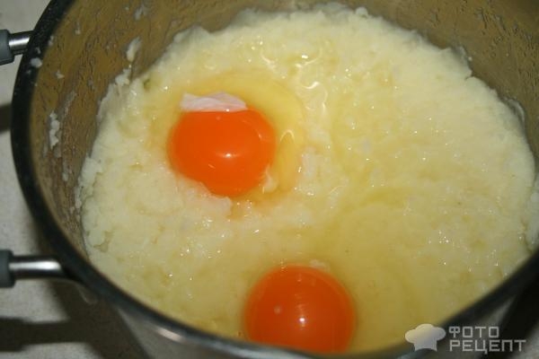 Рецепт: Ватрушки картофельные - с куриным фаршем