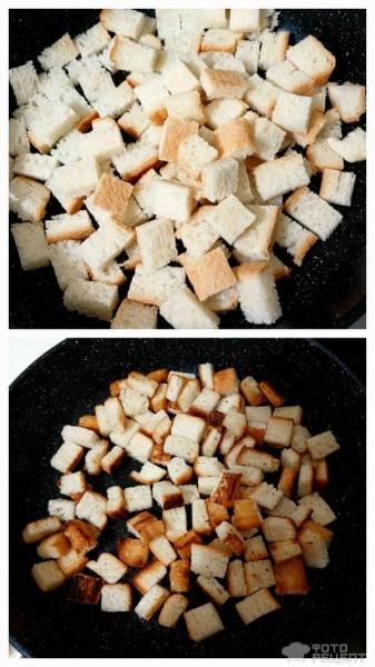 Рецепт: Вермишелевый суп на курином бульоне - С сухариками Рецепт: Вермишелевый суп на курином бульоне - С сухариками