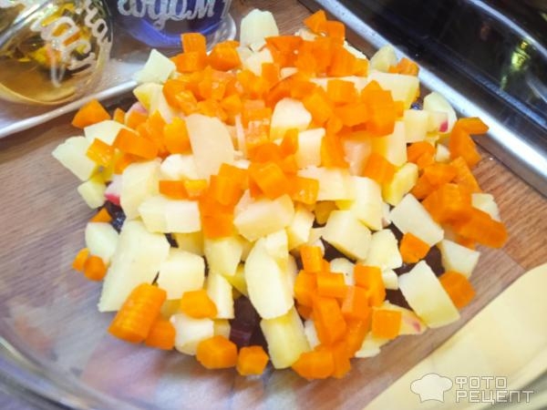 Рецепт: Вкуснейший винегрет с секретиком - с маринованными грибами