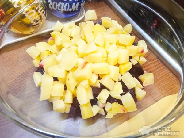 Рецепт: Вкуснейший винегрет с секретиком - с маринованными грибами