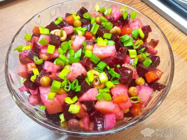 Рецепт: Вкуснейший винегрет с секретиком - с маринованными грибами