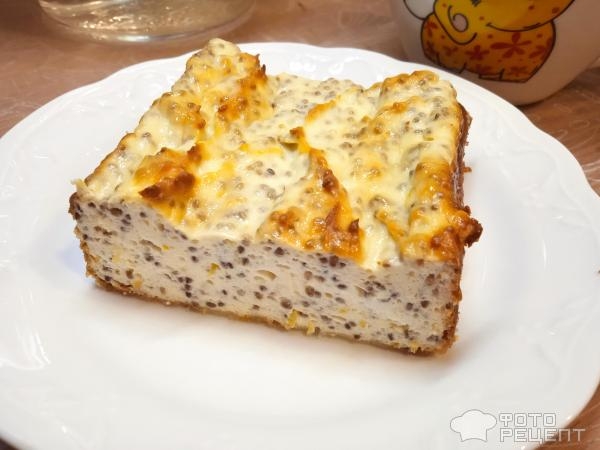 Рецепт: Воздушная запеканка - с чиа и лимоном Рецепт: Воздушная запеканка - с чиа и лимоном