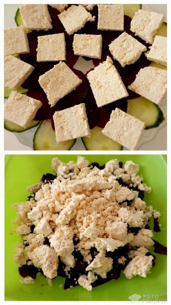 Рецепт: Закуска из печеной свеклы с сыром из ряженки и кедровыми орехами - Вкусная и полезная ПП-закуска всего из трех ингредиентов.