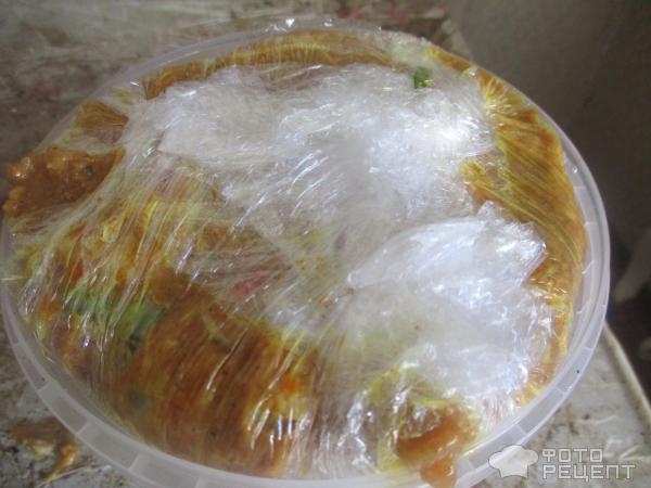 Рецепт: Закуска из свиной шкурки - острая закуска