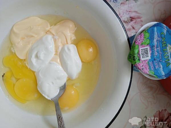 Рецепт: Заливной пирог с капустой - Быстрый и вкусный ленивый пирог капустный Рецепт: Заливной пирог с капустой - Быстрый и вкусный ленивый пирог капустный