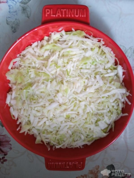 Рецепт: Заливной пирог с капустой - Быстрый и вкусный ленивый пирог капустный Рецепт: Заливной пирог с капустой - Быстрый и вкусный ленивый пирог капустный