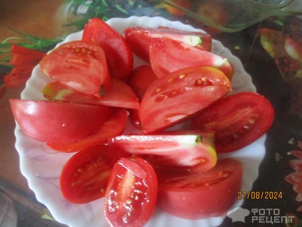 Рецепт: Запеченная форель на овощной подушке - в духовке