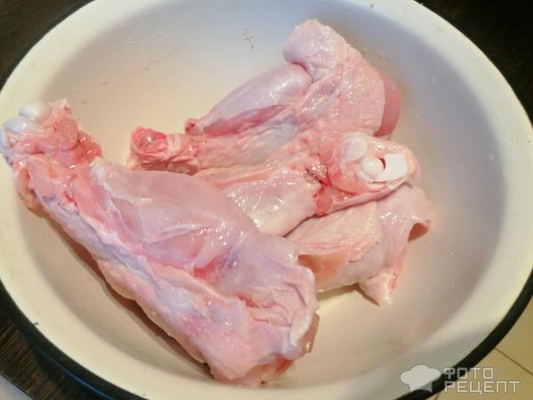 Рецепт: Запеченная индейка с картофелем - в сметанно-горчичном соусе Рецепт: Запеченная индейка с картофелем - в сметанно-горчичном соусе