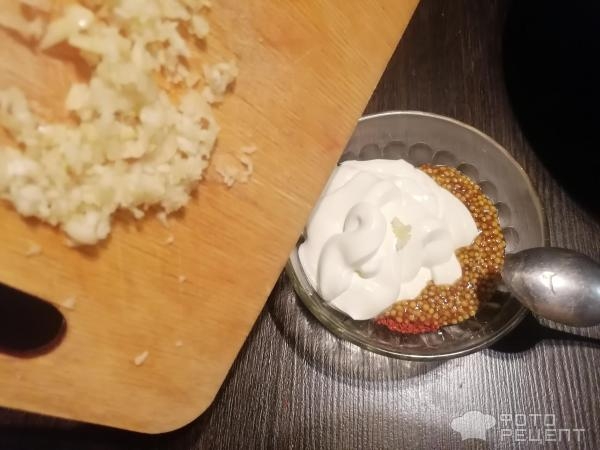 Рецепт: Запеченная индейка с картофелем - в сметанно-горчичном соусе Рецепт: Запеченная индейка с картофелем - в сметанно-горчичном соусе