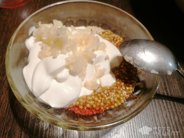 Рецепт: Запеченная индейка с картофелем - в сметанно-горчичном соусе Рецепт: Запеченная индейка с картофелем - в сметанно-горчичном соусе