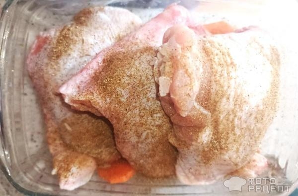 Рецепт: Запеченная курица с рисом - Быстрые и очень зажаристые бедрышки с рисом Рецепт: Запеченная курица с рисом - Быстрые и очень зажаристые бедрышки с рисом