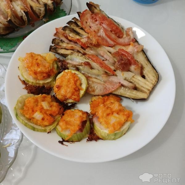 Рецепт: Запеченные кабачки с морковно-сырной начинкой-просто и вкусно! - С копчёным салом Рецепт: Запеченные кабачки с морковно-сырной начинкой-просто и вкусно! - С копчёным салом