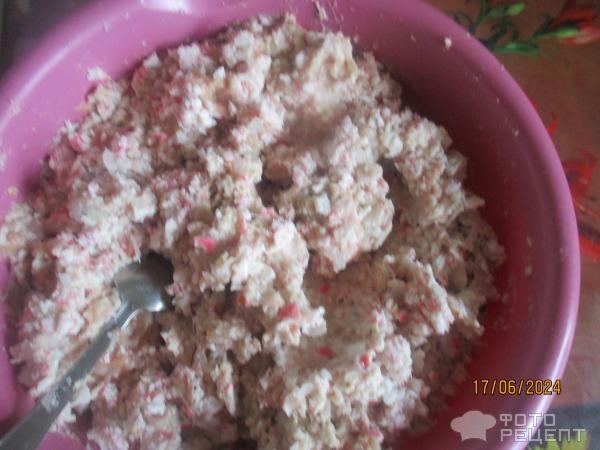 Рецепт: Запеканка из молок и крабового мяса (палочек) - в духовке