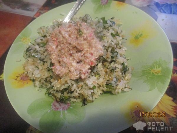 Рецепт: Запеканка из молок и крабового мяса (палочек) - в духовке