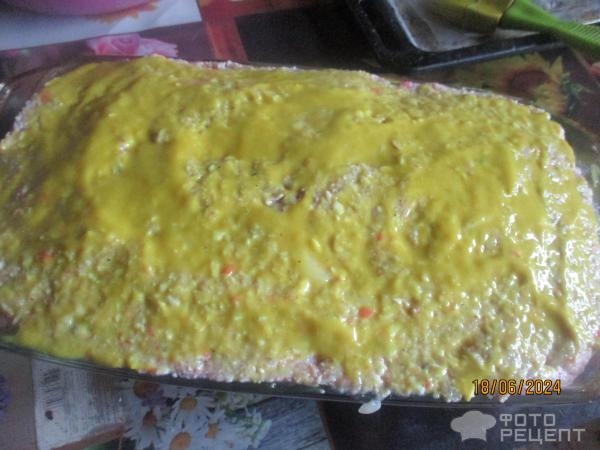 Рецепт: Запеканка из молок и крабового мяса (палочек) - в духовке