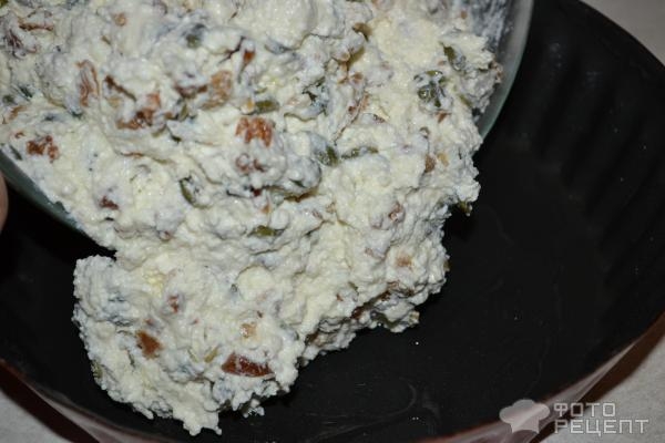 Рецепт: Запеканка творожно-фруктовая - С изюмом, тыквенными семечками и сиропом из смородины Рецепт: Запеканка творожно-фруктовая - С изюмом, тыквенными семечками и сиропом из смородины