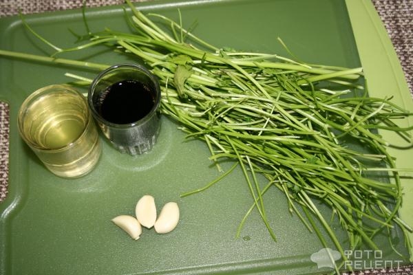 Рецепт: Зеленый соус - Из стеблей различной зелени Рецепт: Зеленый соус - Из стеблей различной зелени