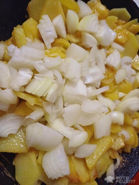 Рецепт: Жареная картошка по-домашнему - В моем исполнении. Рецепт: Жареная картошка по-домашнему - В моем исполнении.