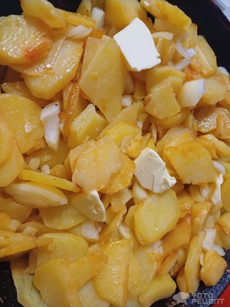 Рецепт: Жареная картошка по-домашнему - В моем исполнении. Рецепт: Жареная картошка по-домашнему - В моем исполнении.