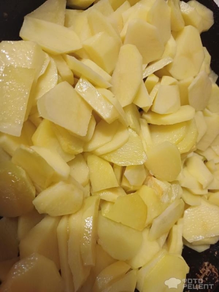 Рецепт: Жареная картошка по-домашнему - В моем исполнении. Рецепт: Жареная картошка по-домашнему - В моем исполнении.