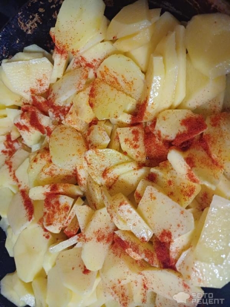 Рецепт: Жареная картошка по-домашнему - В моем исполнении. Рецепт: Жареная картошка по-домашнему - В моем исполнении.