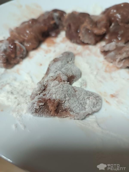 Рецепт: Жареная печень в зелени - Витаминная