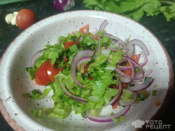 Рецепт: Жареная печень в зелени - Витаминная