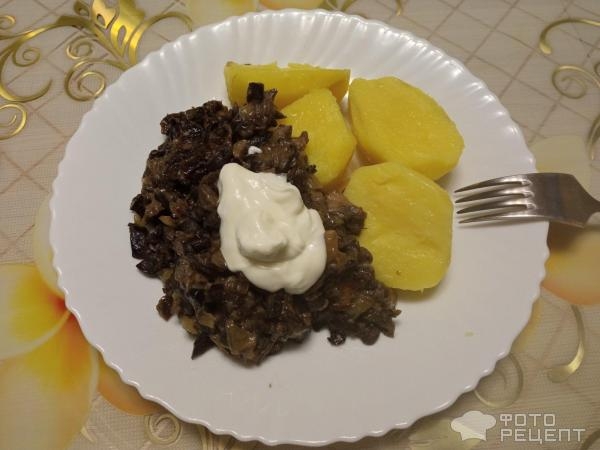 Рецепт: Жареные грибы - Из замороженных лесных грибов Рецепт: Жареные грибы - Из замороженных лесных грибов