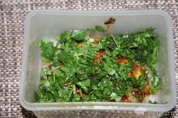 Рецепт: Жареные огурцы - закуска с пассерованными овощами Рецепт: Жареные огурцы - закуска с пассерованными овощами