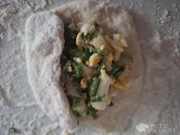 Рецепт: Жареные пирожки с яйцом и зеленым луком - Готовлю с любовью.