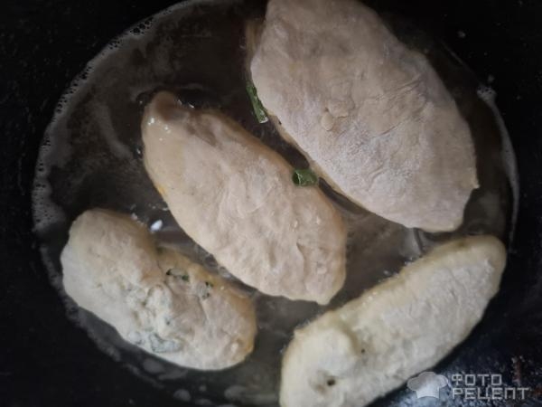 Рецепт: Жареные пирожки с яйцом и зеленым луком - Готовлю с любовью.