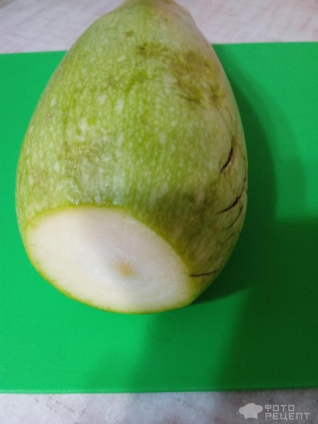 Рецепт: Жареный веер из кабачка - "Ладошка инопланетянина" в сырной корочке