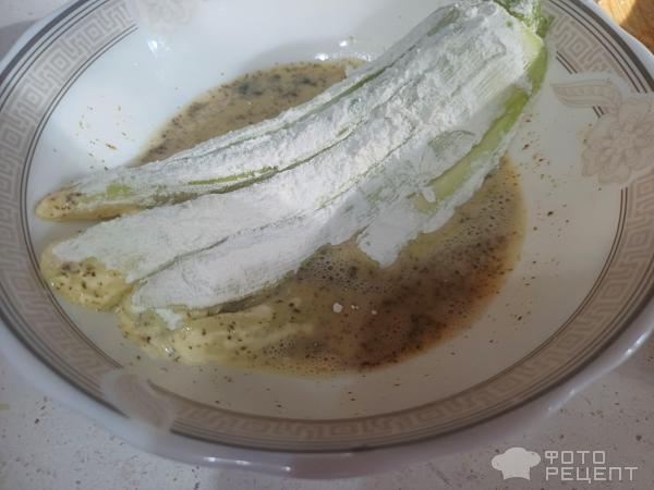 Рецепт: Жареный веер из кабачка - В моем исполнении. Рецепт: Жареный веер из кабачка - В моем исполнении.