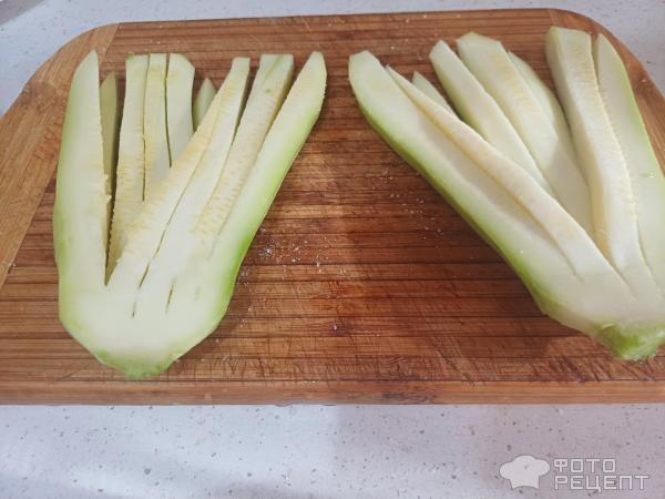 Рецепт: Жареный веер из кабачка - В моем исполнении. Рецепт: Жареный веер из кабачка - В моем исполнении.