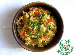 Рис мелосо с мидиями и овощами Рис мелосо с мидиями и овощами