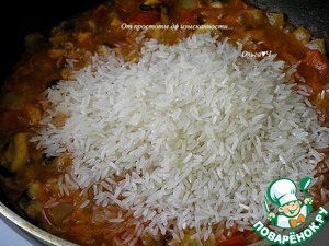 Рис мелосо с мидиями и овощами Рис мелосо с мидиями и овощами