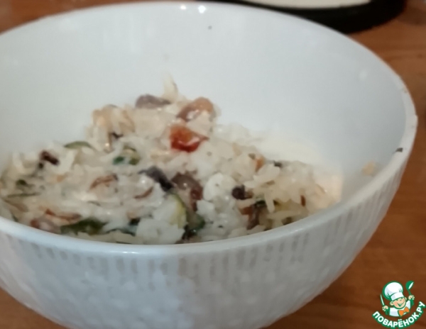 Рис с цуккини под арахисовым йогуртом Рис с цуккини под арахисовым йогуртом