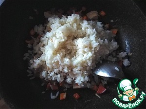 Рис с тунцом и овощами