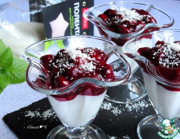 Рисовый мусс с вишней Рисовый мусс с вишней