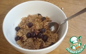 Рисовый пудинг с корицей и черникой Рисовый пудинг с корицей и черникой