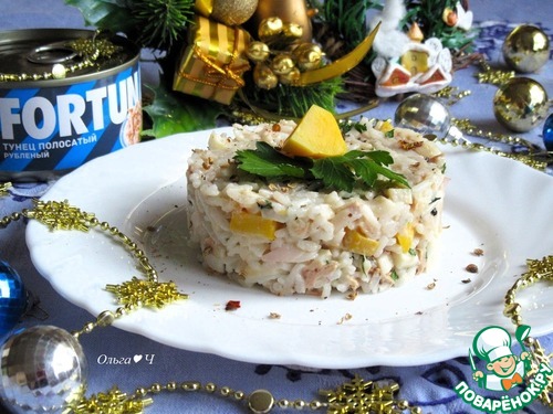 Рисовый салат "Тунец и кальмары" Рисовый салат "Тунец и кальмары"