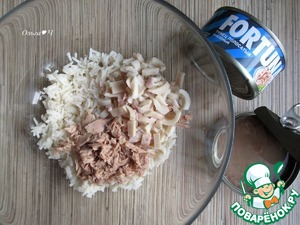 Рисовый салат "Тунец и кальмары" Рисовый салат "Тунец и кальмары"