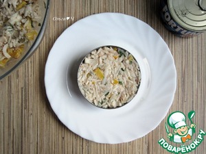 Рисовый салат "Тунец и кальмары" Рисовый салат "Тунец и кальмары"