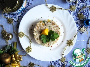 Рисовый салат "Тунец и кальмары" Рисовый салат "Тунец и кальмары"