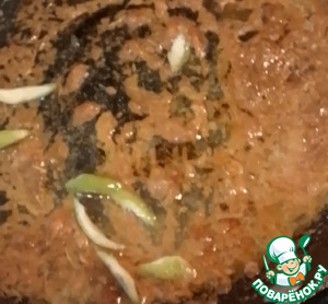 Ризотто в кокосово-свекольном соусе