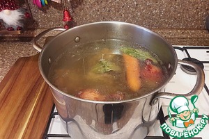 Рождественский холодец из шеек индейки Рождественский холодец из шеек индейки